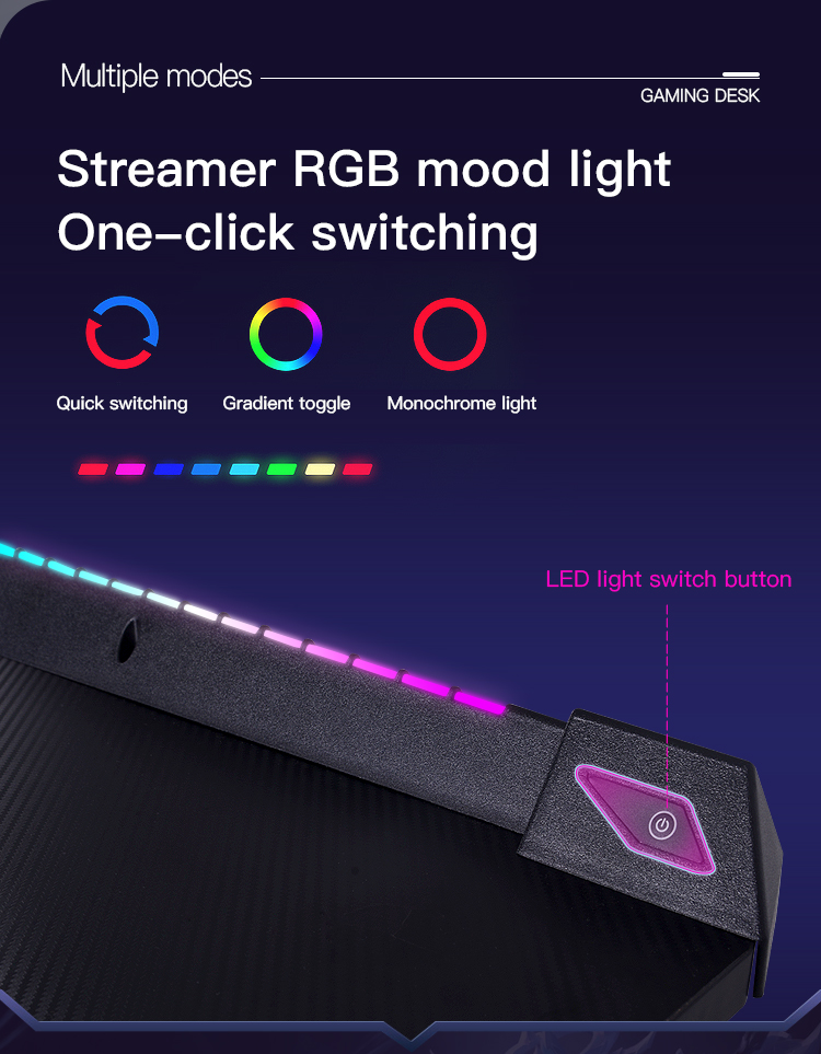 Падсвятленне настрою Streamer RGB Пераключэнне ў адзін клік