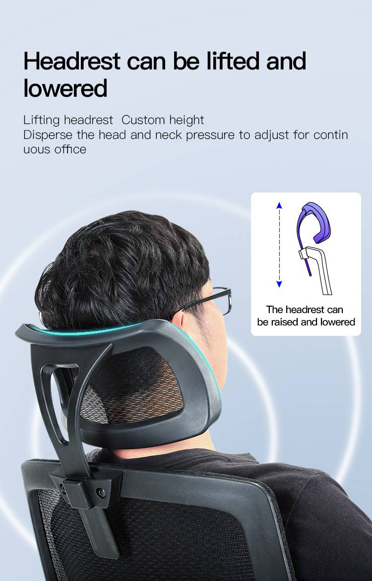 Adjustable head rest position can be adjusted according to the cervical spine.