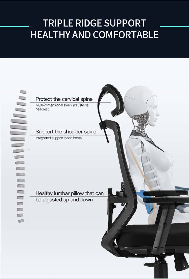 Ergonomic design to minimize the stress of sitting