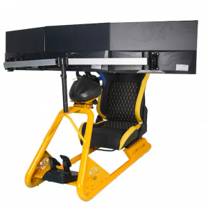 Racing Simulator Cockpit Stand with Seat Fits for Logitech 1